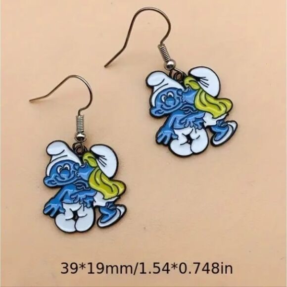 Hand Crafted cartoon earrings - Picture 6 of 6